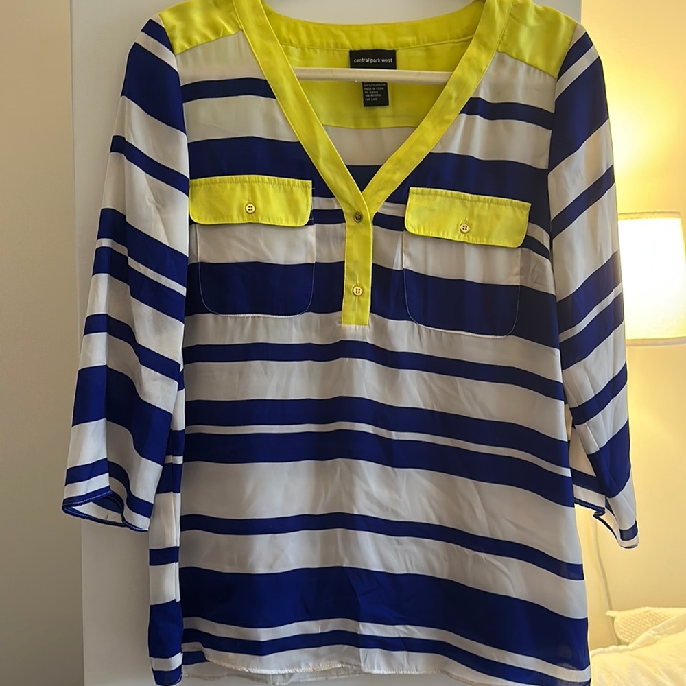 CPW Blue and White Blouse